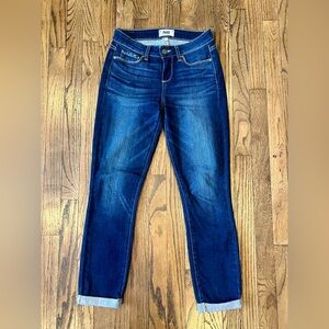 PAIGE Dark Wash Kylie Crop Denim Size 26